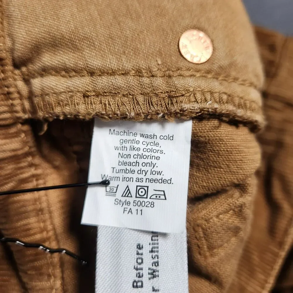 J. Crew Corduroy Pants Women 27S Brown City Fit Vintage Matchstick Skinny Leg